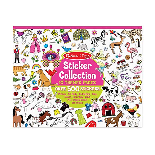 Product Cover Melissa & Doug Sticker Collection Book; Arts & Crafts; Princesses, Tea Party, Animals, and More (500+ Stickers, Great Gift for Girls and Boys - Best for 3, 4, 5, and 6 Year Olds)