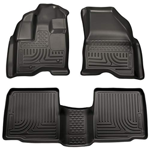 Product Cover Husky Liners Fits 2011-14 Ford Explorer Weatherbeater Front & 2nd Seat Floor Mats