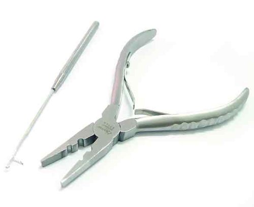 Product Cover Attach Remover Pliers Clamp Tool for Micro Ring Link Tube Beads I Tip Stick Hair Extensions
