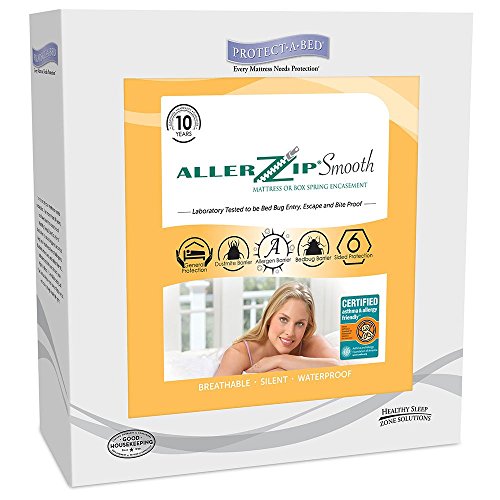 Product Cover Protect-A-Bed AllerZip Smooth Mattress Encasement, Queen
