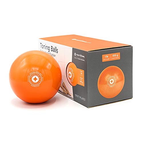 Product Cover STOTT PILATES Toning Ball, Two-Pack (Orange), 1 lbs / 0.45 kg Each