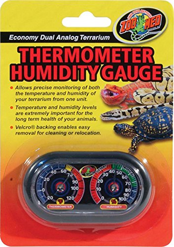 Product Cover Zoo Med Economy Analog Dual Thermometer and Humidity Gauge, 6 x 4
