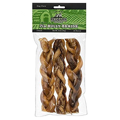 Product Cover Redbarn 7-Inch Braided Bully Sticks (1-Pack Of 3) 2 Oz