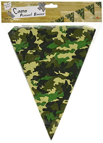 Product Cover Beistle 50709 Camo Flag Pennant Banner, 10 by 12-Feet