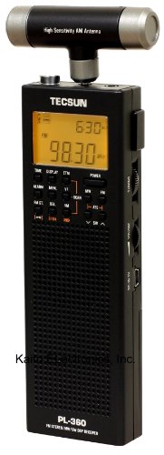 Product Cover Tecsun PL-360 Digital PLL Portable AM/FM Shortwave Radio with DSP, Black