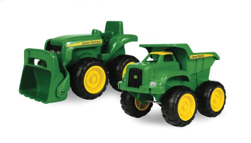 Product Cover John Deere Sandbox Vehicle 2 Pack | Truck and Tractor Toy | Indoor and Outdoor Play |Toddler Friendly Toys | Construction Site Fun in the Sandbox
