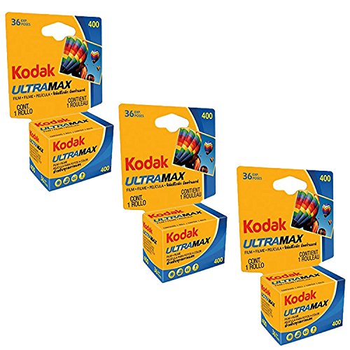 Product Cover Kodak Ultramax 400 Color Print Film 36 Exp. 35mm DX 400 135-36 (108 Pics) (Pack of 3), Basic