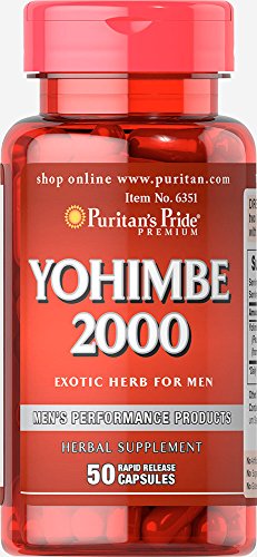 Product Cover Puritans Pride Yohimbe 2000 Mg, 50 Count