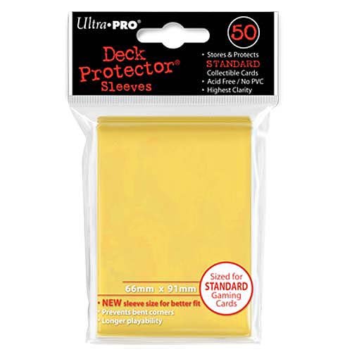 Product Cover Ultra Pro Standard PRO-Matte Deck Protectors (for Magic and Pokemon) - Yellow (50 ct.)