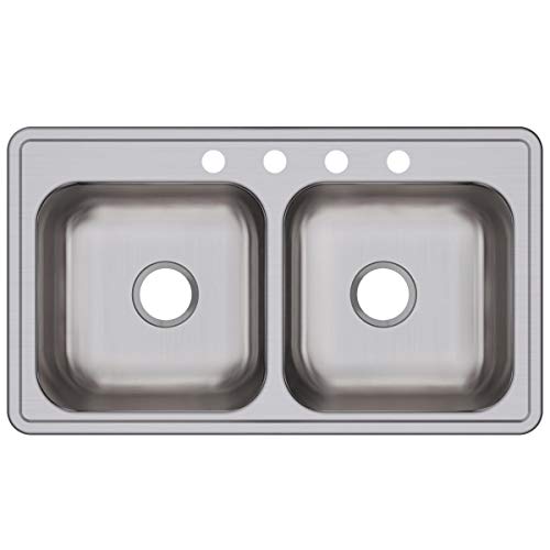 Product Cover Elkay DSE233194 Dayton Equal Double Bowl Drop-in Stainless Steel Sink