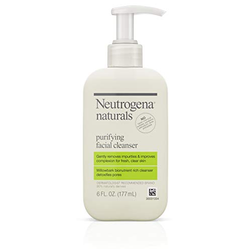 Product Cover Neutrogena Naturals Purifying Daily Facial Cleanser with Natural Salicylic Acid from Willowbark Bionutrients, Hypoallergenic, Non-Comedogenic & Sulfate-, Paraben- & Phthalate-Free, 6 fl. oz