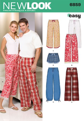 Product Cover New Look Sewing Pattern 6859 Miss/Men Separates, Size A (XS-S-M-L-XL)