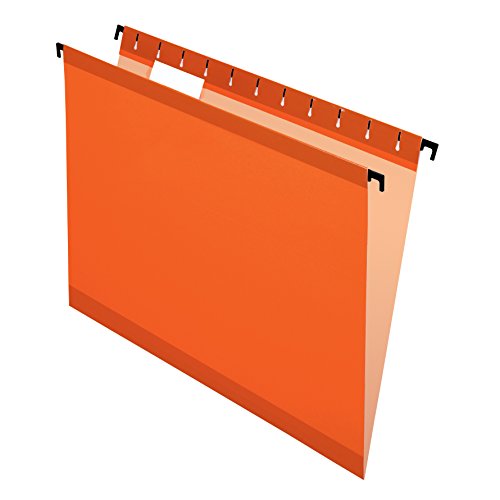 Product Cover Pendaflex SureHook Reinforced Hanging Folders, Letter Size, Orange, 20 per Box (6152 1/5 ORA)