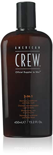 Product Cover 3 In 1 Shampoo and Conditoner and Body Wash by American Crew for Men - 15.2 oz Shampoo & Conditoner