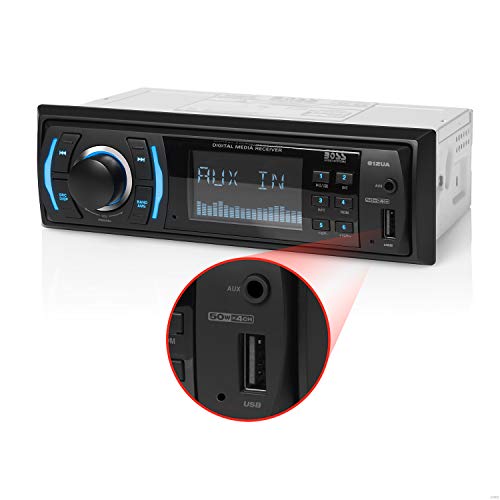 Product Cover BOSS Audio Systems 612UA Multimedia Car Stereo - Single Din, No CD DVD Player, MP3, USB Port, AUX Input, AM/FM Radio Receiver