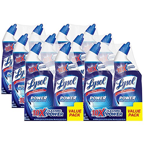 Product Cover Lysol Power Toilet Bowl Cleaner, 288oz (6X2X24oz), 10X Cleaning Power