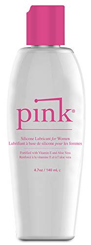 Product Cover Pink Silicone Lubricant - Hypoallergenic Silicone-Based Lubricant Enriched with Aloe Vera & Vitamin E for Maximum Comfort and Long-Lasting Lubrication (4.7 Fluid Ounce - 140 Milliliter)