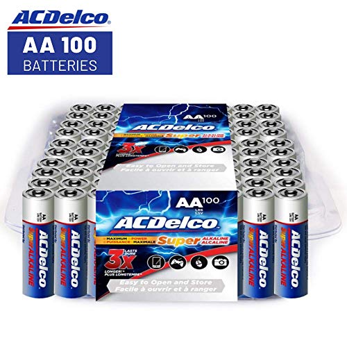 Product Cover ACDelco AA Super Alkaline Batteries in Recloseable Package, 100 Count