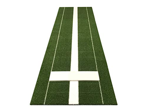 Product Cover All Turf Mats PB36120GREEN 3' x 10' XL Green Nylon Softball Pitchers Pitching Mound with 5mm Foam Power Line