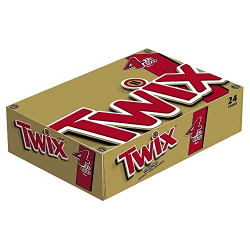Product Cover TWIX--Sharing Size Candy Bars--Classic Caramel Chocolate Cookie Bar Candy--Crunchy--24-3.02oz. Bars