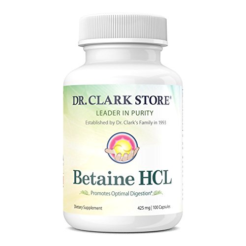 Product Cover Dr. Clark Betaine HCL Supplement, 425mg, 100 Capsules