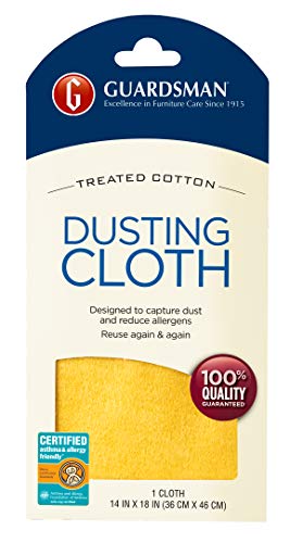 Product Cover Guardsman Wood Furniture Dusting Cloths - 1 Pre-Treated Cloth - Captures 2x The Dust of a Regular Cloth, Specially Treated, No Sprays or Odors - 462100