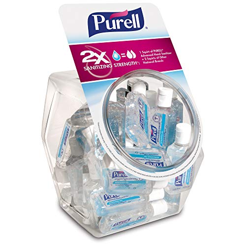 Product Cover PURELL Advanced Hand Sanitizer, Refreshing Gel, 36 - 1 fl oz Portable, Travel Sized Flip Cap Bottles with Display Bowl - 3901-BWL