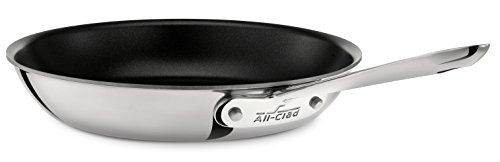 Product Cover All-Clad 4114 NS R2 Stainless Steel Tri-Ply Bonded Dishwasher Safe PFOA-free Nonstick Fry Pan / Cookware, 14-Inch, Silver - 8701004456