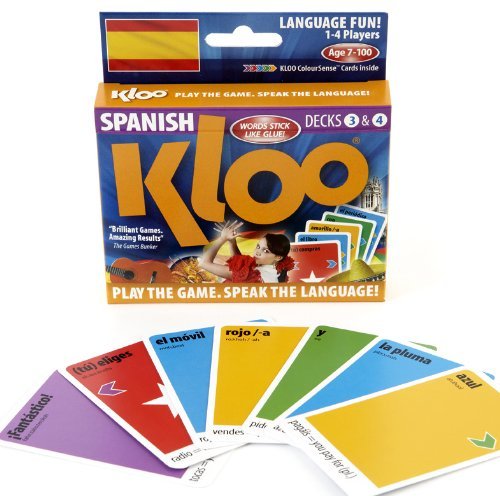 Product Cover KLOO's Learn to Speak Spanish Language Card Games Pack 2 (Decks 3 & 4)