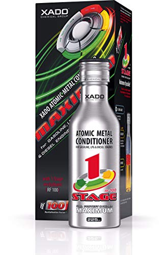 Product Cover XADO Engine Oil additive - Protection for Engines - additive for wear Protection & rebuilding of Worn Metal Surfaces - Metal Conditioner with Revitalizant 1Stage Maximum (up to 5qt of Oil Capacity)