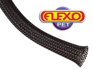 Product Cover Techflex PTN0.50BK25 Flexo PET General Purpose 1/2-inch Braided Cable Sleeve, Black - 25 Foot (Original Version)