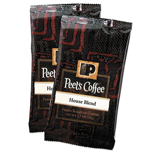 Product Cover Peet's Coffee House Blend Dark Roast Ground Coffee, 2.5 Ounce Portion Packs (Pack of 18)