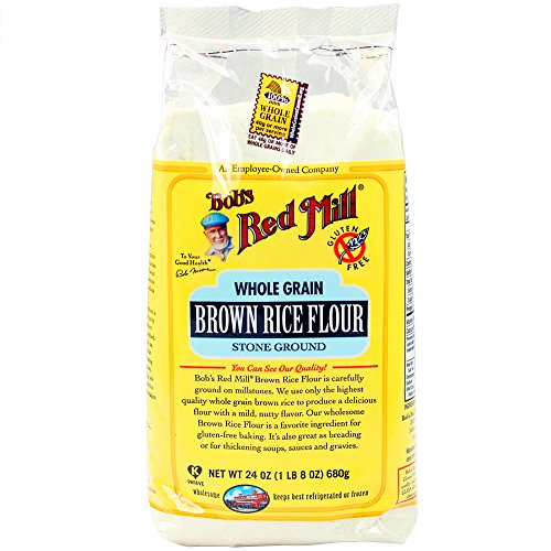 Product Cover Bob's Red Mill Gluten Free Whole Grain Brown Rice Flour, 24 Ounce (Pack of 4)