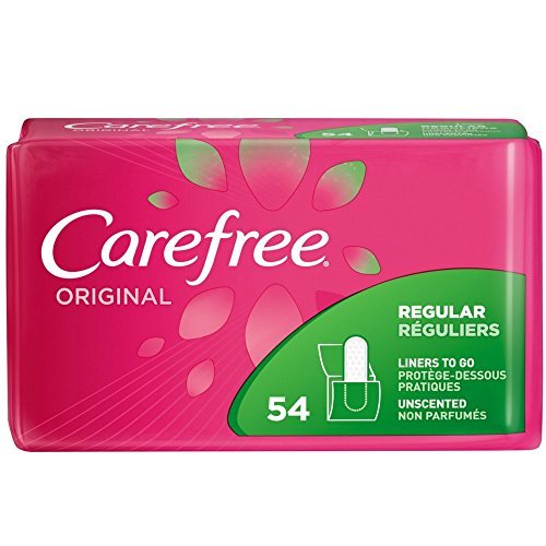 Product Cover CAREFREE Original Regular to Go Pantiliners, Unscented 54 ea ( Pack of 3)