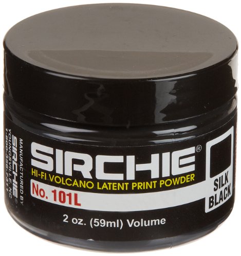 Product Cover Sirchie Hi-Fi Volcano Latent Fingerprint Powder, 2 oz Jar, Silk Black
