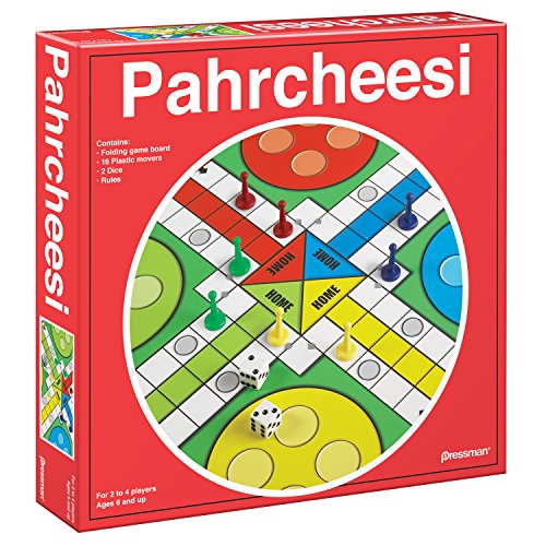 Product Cover Pressman Toy Pahrcheesi in Box, Red