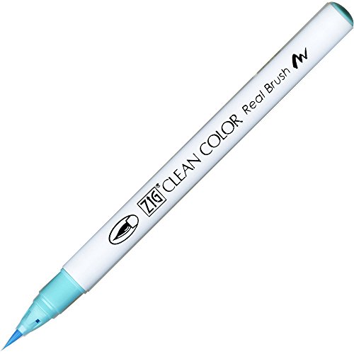 Product Cover Kuretake RB-6000AT-036 ZIG Clean Color Real Brush Pen, Light Blue Ink