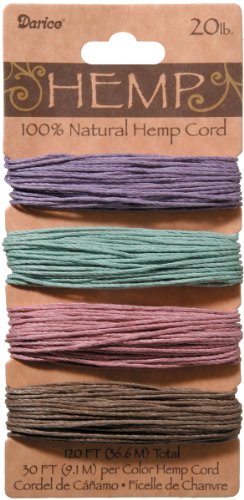 Product Cover DARICE 1936-102 20-Pound Vintage Hemp Cord, 4 by 30-Feet, Green/Purple