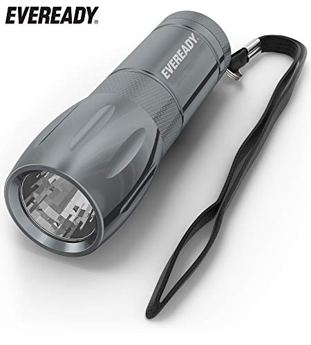 Product Cover Eveready LED Flashlight, Bright White Light, Compact and Portable Everyday Carry, Durable Metal Body, Long-Lasting Battery Life, 3 AAA Batteries Included