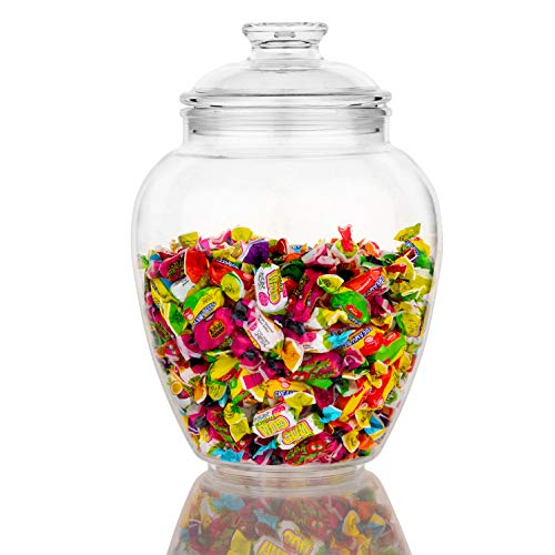 Product Cover Modern Innovations 128-Ounce Candy Jar with Lid, Premium Acrylic Clear Apothecary Jar, Wedding & Home Décor Centerpiece Cookie Candy Buffet Decorative Kitchen Storage Jar