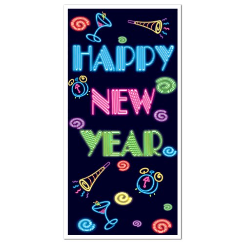 Product Cover Happy New Year Door Cover Party Accessory (1 count) (1/Pkg)