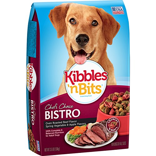 Product Cover Kibbles 'N Bits Bistro Oven Roasted Beef Flavor Dry Dog Food, 3.5-Pound