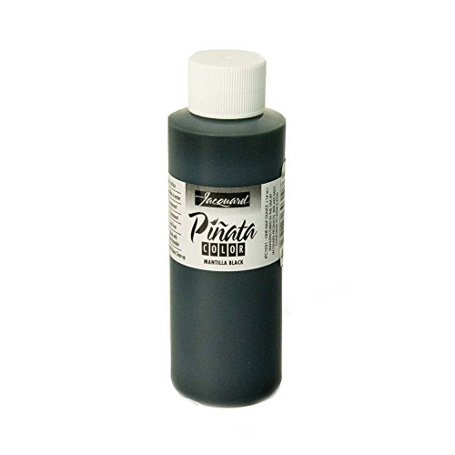 Product Cover Pinata Mantilla Black Alcohol Ink That by Jacquard, Professional and Versatile Ink That Produces Color-Saturated and Acid-Free Results, 4 Fluid Ounces, Made in The USA