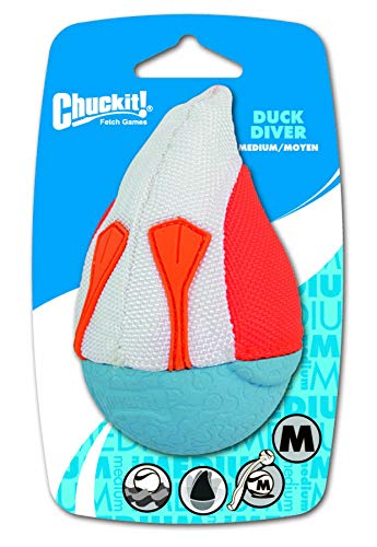 Product Cover Chuckit! Medium Amphibious Duck Diver Dog Toy (Colors vary)