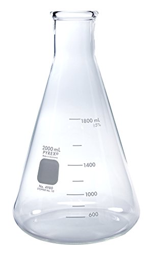Product Cover PYREX 2L Narrow Mouth Erlenmeyer Flasks with Heavy Duty Rim, 1/pk