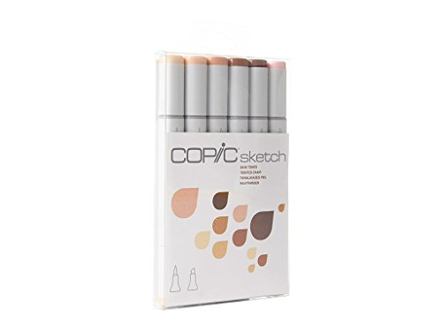 Product Cover Copic Markers 6-Piece Sketch Set, Skin Tones I