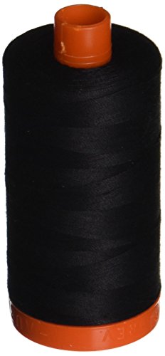 Product Cover Aurifil A1050-2692 Mako Cotton Thread Solid 50WT 1422Yds Black