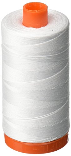 Product Cover Aurifil A1050-2024 Mako Cotton Thread Solid 50WT 1422Yds White
