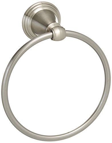 Product Cover Delta Faucet Bathroom Accessories 79646-BN Windemere Towel Ring, SpotShield Brushed Nickel