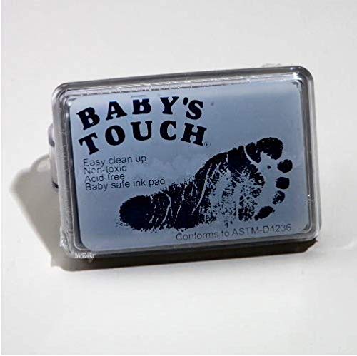 Product Cover Baby's Touch Baby Safe Reusable Hand & Foot Print Ink Pads (Black)